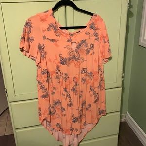 Torrid size 1 top coral pink